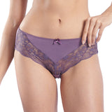 valerie flattering drop-V floral lace boyleg panty