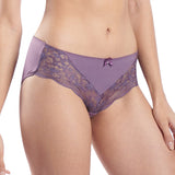 valerie flattering drop-V floral lace boyleg panty