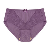 valerie flattering drop-V floral lace boyleg panty
