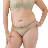 alena drop lace mid waist boyleg panty