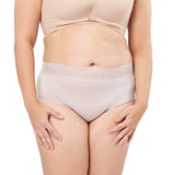 super soft lacey trimmed boyleg panty