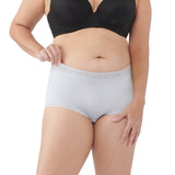 midwaist lace trimmed boyleg panty