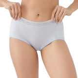 midwaist lace trimmed boyleg panty