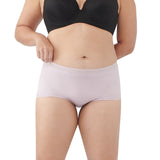midwaist lace trimmed boyleg panty