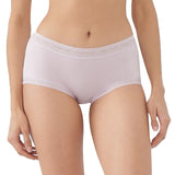 midwaist lace trimmed boyleg panty