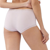 midwaist lace trimmed boyleg panty
