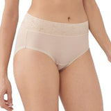 modal lace trimmed boyshort panty