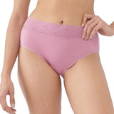 modal lace trimmed boyshort panty