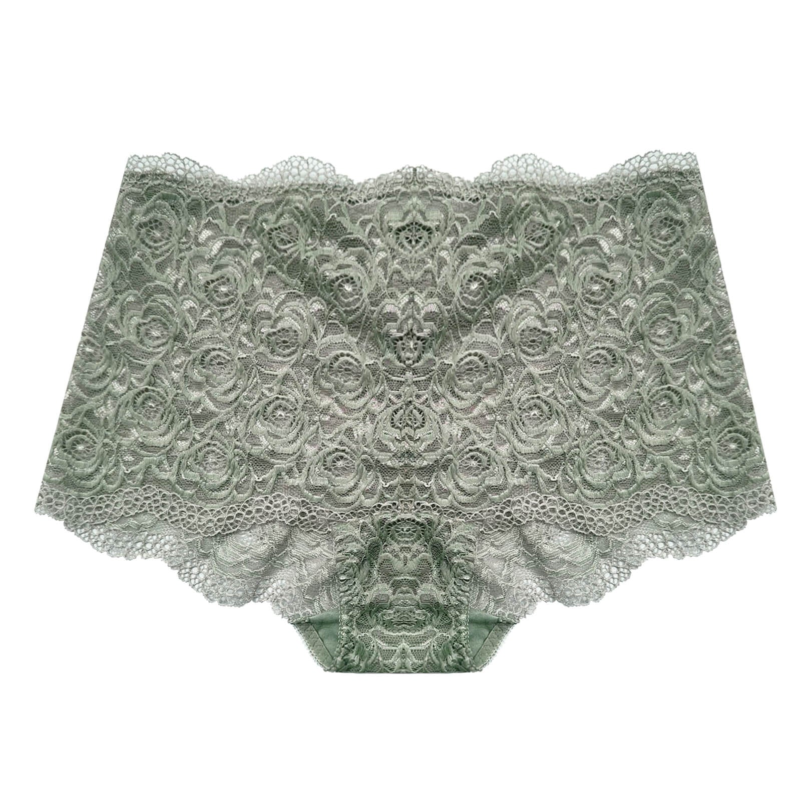 floral lacey boyleg panty - assorted colours