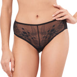connie concentric lace paneled boyleg panty