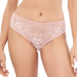 connie concentric lace paneled boyleg panty