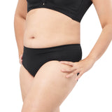 cotton spandex mid waist panty