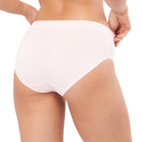 cotton spandex mid waist panty