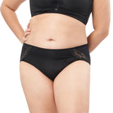 delicate peek lace cotton panty