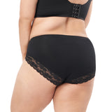 delicate peek lace cotton panty