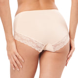 delicate peek lace cotton panty