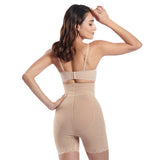 full coverage high waist semi sheer girdle