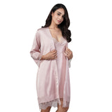 ZINNIA SATIN LOUNGEWEAR SET