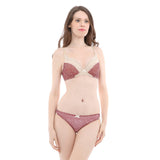 olivia polkadot print padded bra