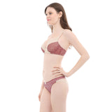 olivia polkadot print padded bra