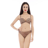 milla animal print demi bra