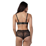 ariba sensual lace bra - grey