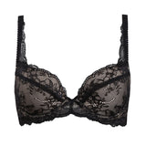 ariba sensual lace bra - grey