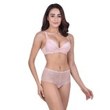 ariba sensual lace bra - grey