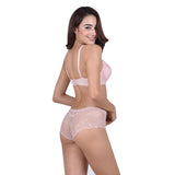 ariba sensual lace bra - grey