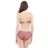 olivia polkadot print demi bra