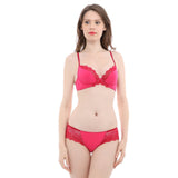 elsa lace trimmed demi bra