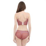 olivia polkadot print cropped bustier