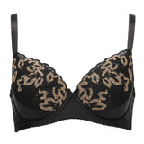 olga high coverage lace demi bra