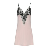 katie demure lace slip