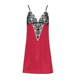 katie demure lace slip