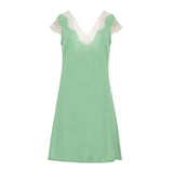 CARIN COMFY CAPPED SLEEVE LOUNGEWEAR DRESS