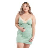 CARIN COMFY SPAGHETTI STRAPPED PLUS SIZED SLIP DRESS