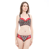 luna cropped bustier