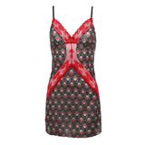 luna floral-printed slip