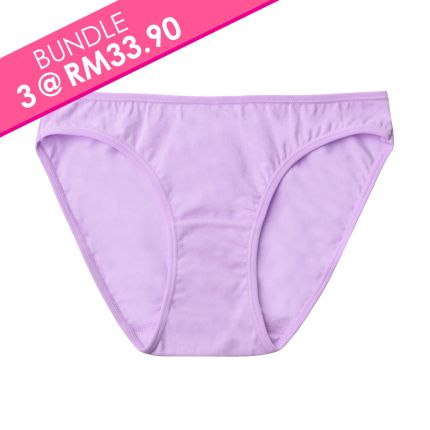 basic low-rise cotton spandex bikini panty