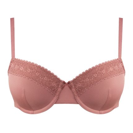 LIBBY LACE TRIMMED 3/4 MOULD CUP BRA