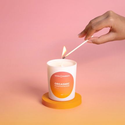 orgasmic manifestations - sensual scented candles 180g - hot | cloves jasmine patchouli - smile makers