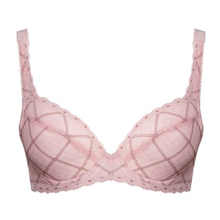 diya embroidered demi cup bra
