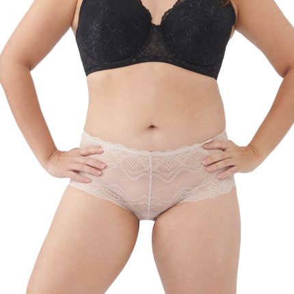floral full lacey boyleg panty