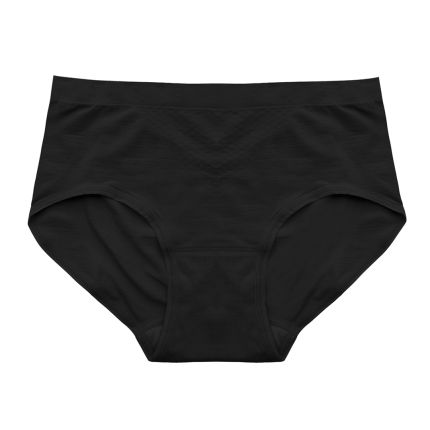 v-embossed knitted boyleg panty