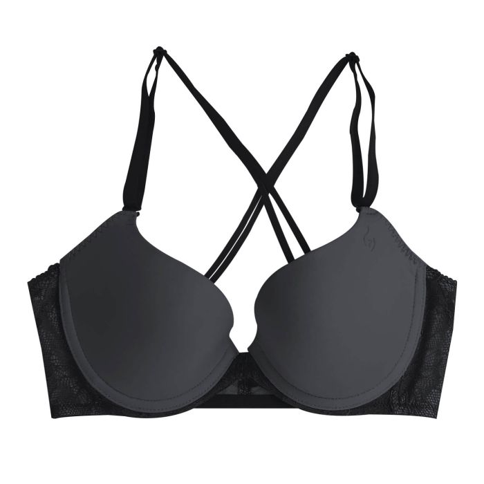 2 Pack Delia Wireless Push Up Support Bra in Nude and Black – Kiss